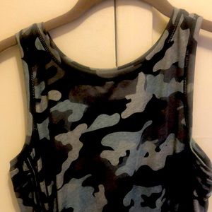 Camo Maxi style with side slits dress